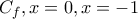 C_f,x=0,x=-1