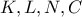 K,L,N,C