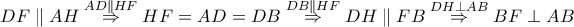 DF\parallel AH\overset{AD\parallel HF}\Rightarrow HF=AD=DB\overset{DB\parallel HF}\Rightarrow DH\parallel FB\overset{DH\perp AB}\Rightarrow BF\perp AB