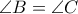 \displaystyle \angle B = \angle C
