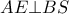  AE \bot BS 