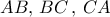 AB,\,BC\,,\,CA
