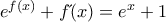 e^{f(x)}+f΄(x)=e^{x}+1