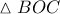\vartriangle BOC
