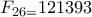 F_{26=}121393