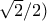 \sqrt{2}/2)