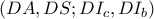(DA,DS;DI_{c}, DI_{b})