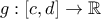 g:[c,d]\rightarrow \mathbb{R}