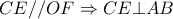 CE//OF \Rightarrow CE \bot AB