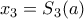 x_{3}=S_{3}(a)
