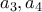 a_{3},a_{4}