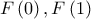 F\left( 0 \right),F\left( 1 \right)