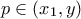 p \in (x_1, y)