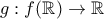 g: f(\mathbb R) \to \mathbb R