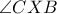 \angle CXB