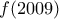 f(2009)