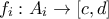 \displaystyle{f_i: A_i \to [c,d]}