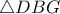 \triangle DBG