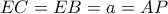 EC=EB=a=AP