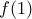 f(1) 