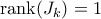 \mathrm{rank}(J_k)=1