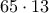 65\cdot 13