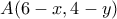 \displaystyle A(6-x,4-y) \displaystyle A(6-x,4-y)