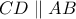 CD \parallel AB