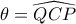\theta=\widehat{QCP}