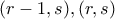 (r-1,s),(r,s)