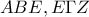 ABE,E\Gamma Z