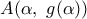 A(\alpha ,\,\,g(\alpha ))