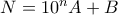 N=10^nA+B