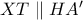 XT\parallel HA'