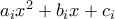 a_ix^2 + b_ix + c_i