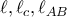 \ell, \ell_c, \ell_{AB}