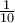\frac{1}{10}