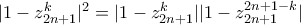 |1-z_{2n+1}^k|^2=|1-z_{2n+1}^k||1-z_{2n+1}^{2n+1-k}|