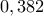 0,382