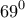 \displaystyle{69^{0}}