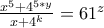 \frac{x^5+4^{5*y}}{x+4^k}=61^z \frac{x^5+4^{5*y}}{x+4^k}=61^z