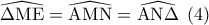 \widehat {\Delta {\rm M}{\rm E}} = \widehat {{\rm A}{\rm M}{\rm N}} = \widehat {{\rm A}{\rm N}\Delta }\;\left( 4 \right)