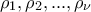 \displaystyle{\displaystyle {\rho _1},{\rho _2},...,{\rho _\nu }}