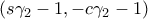 \left(s\gamma_{2}-1, -c\gamma_{2}-1 \right)