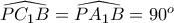 \widehat{PC_1B}=\widehat{PA_1B}=90^o