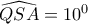 \widehat{QSA}=10^0