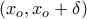 (x_o, x_o+ \delta)