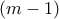 (m-1)