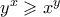 y^x \geqslant x^y