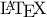 \rm{\LaTeX}